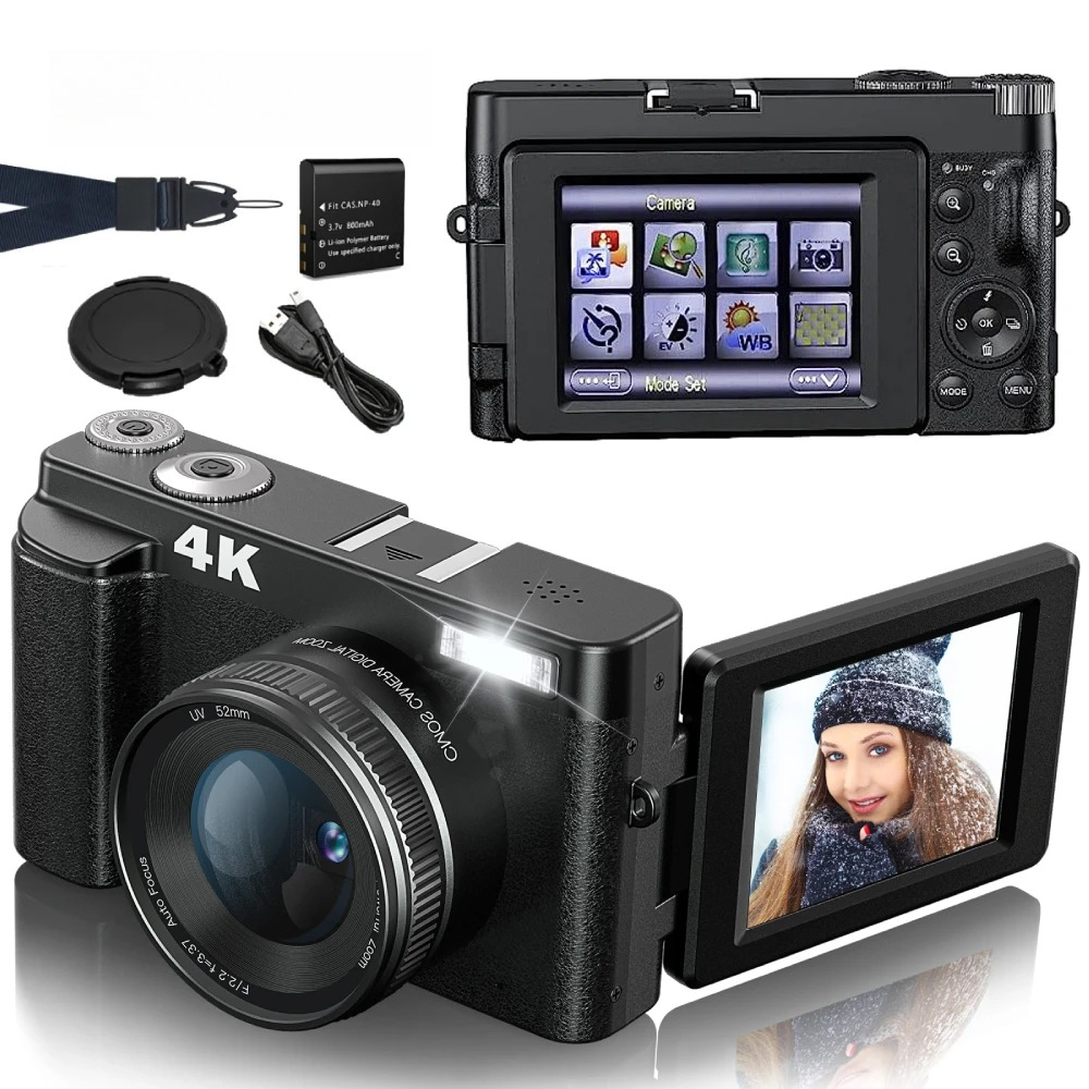 Beauty Makeup News - Kamera Vlogging Kompak 4K 48MP, Autofokus