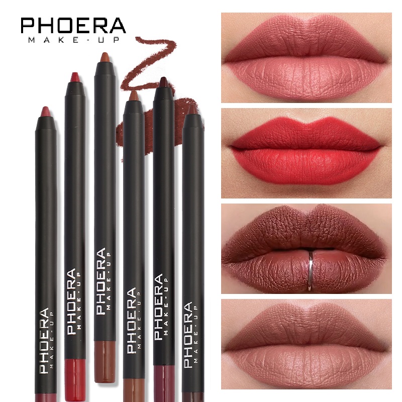 Lip Liner Pencil - Lipstik 13 Warna Pensil Penggaris Bibir
