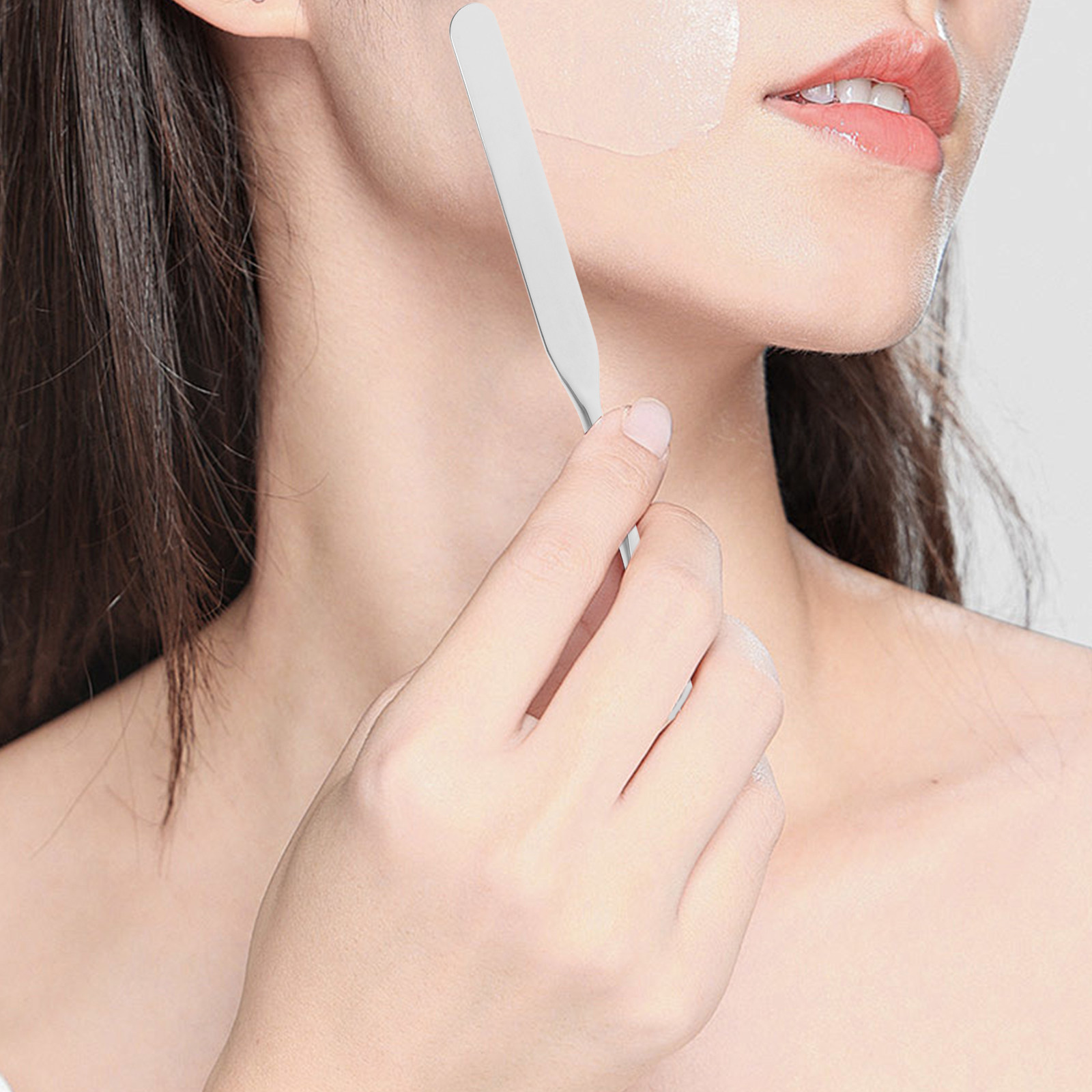 Beauty Makeup Foundation - Spatula Pencampur Profesional dari Baja Tahan
