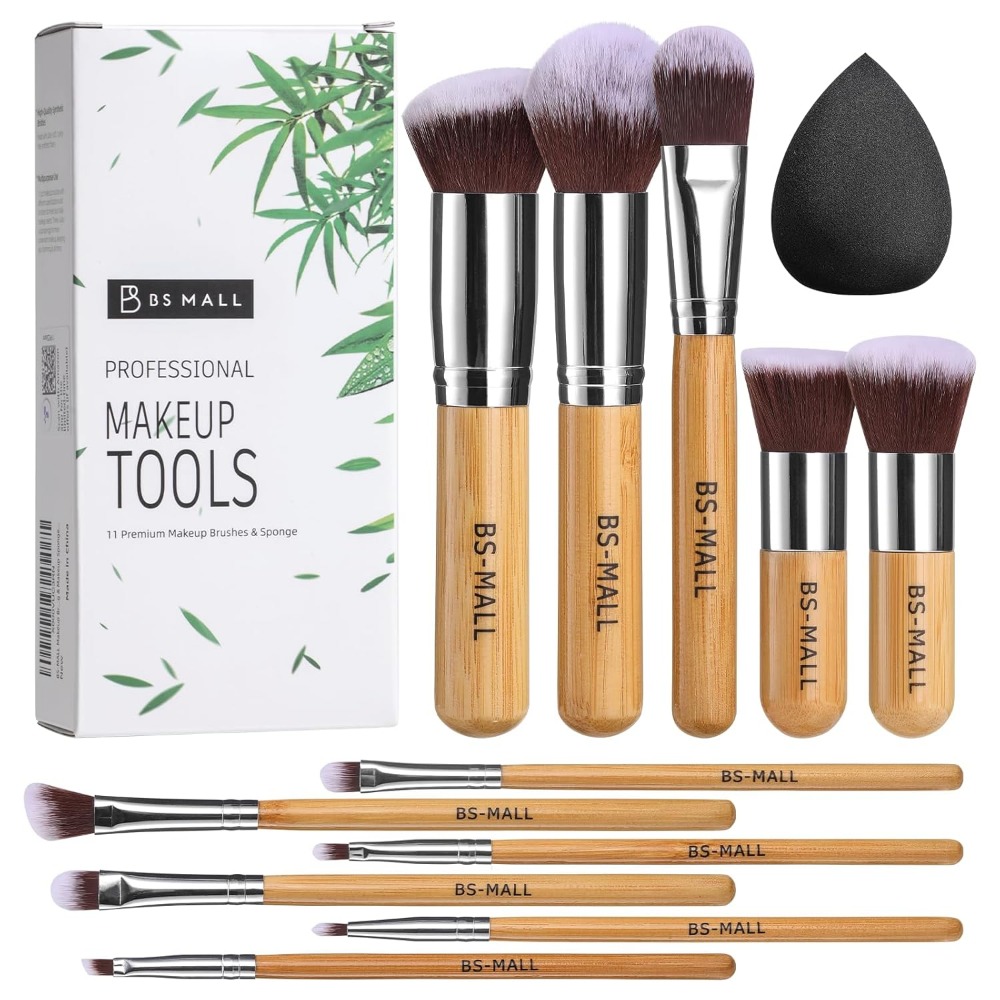 Beauty Makeup Foundation - BS-MALL Set Kuas Makeup 11 Buah