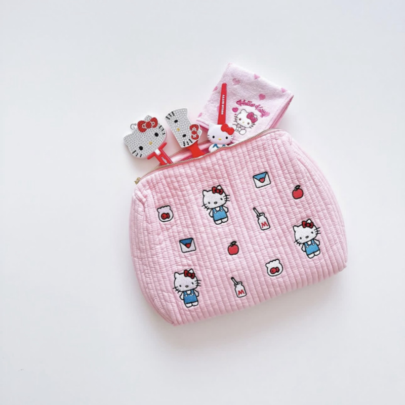 Beauty Makeup For Kids - Tas Tisu Ritsleting Kartun Lucu Hello