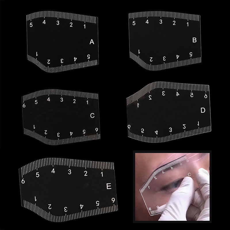 Beauty Makeup Design - 5 Buah Stencil Pembentuk Alis Portabel