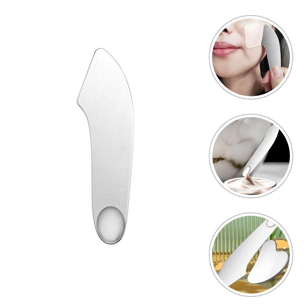 Beauty Makeup Foundation - Spatula Rias Wajah Stainless Steel, Spatula