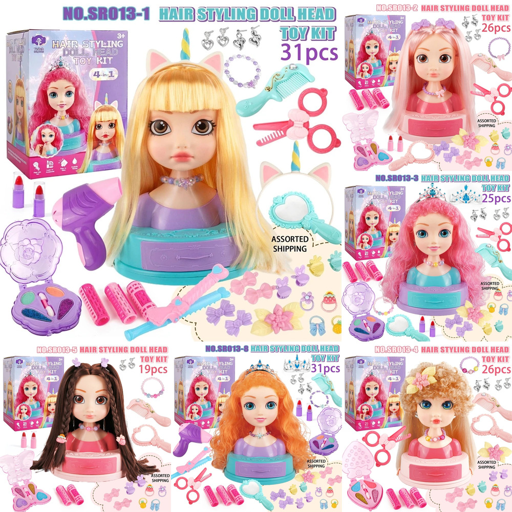 Beauty Makeup Kids - Set Mainan Rias Kepala Boneka Penata