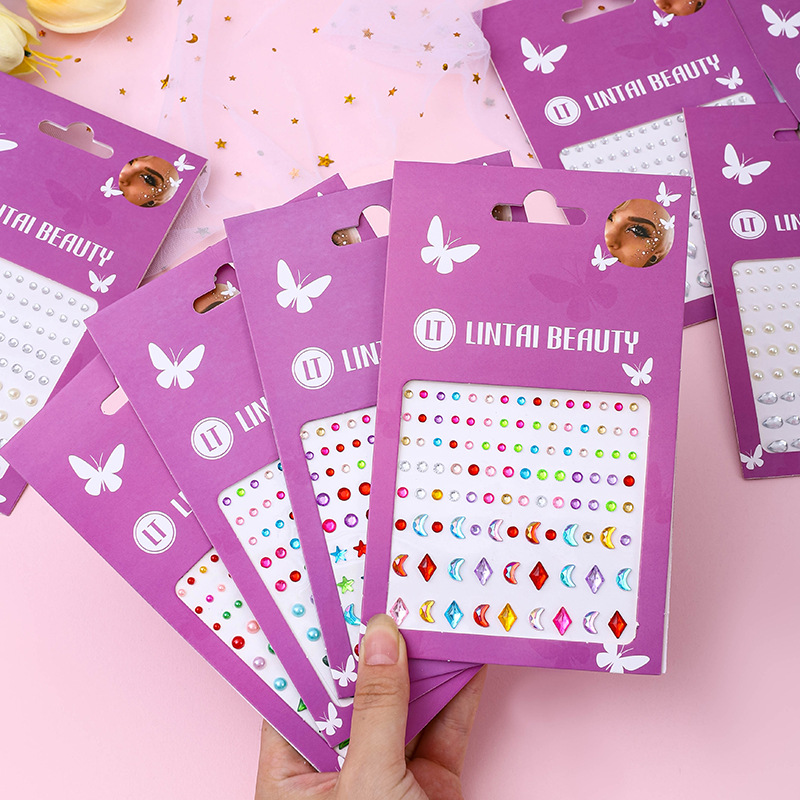 Beauty For You Makeup - Stiker Permata Wajah Laris Manis, Perekat