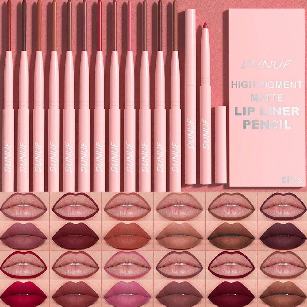 Lip Liner Pencil - Set Pena Lip Liner 6 Warna,