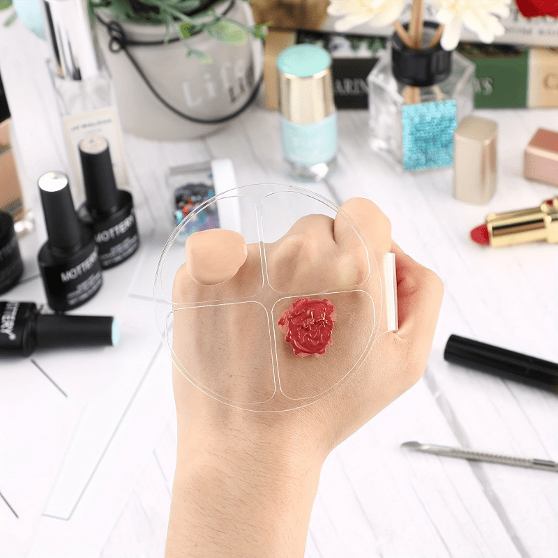 Beauty Makeup Foundation - Piring Pencampur Warna Empat Kotak Bulat