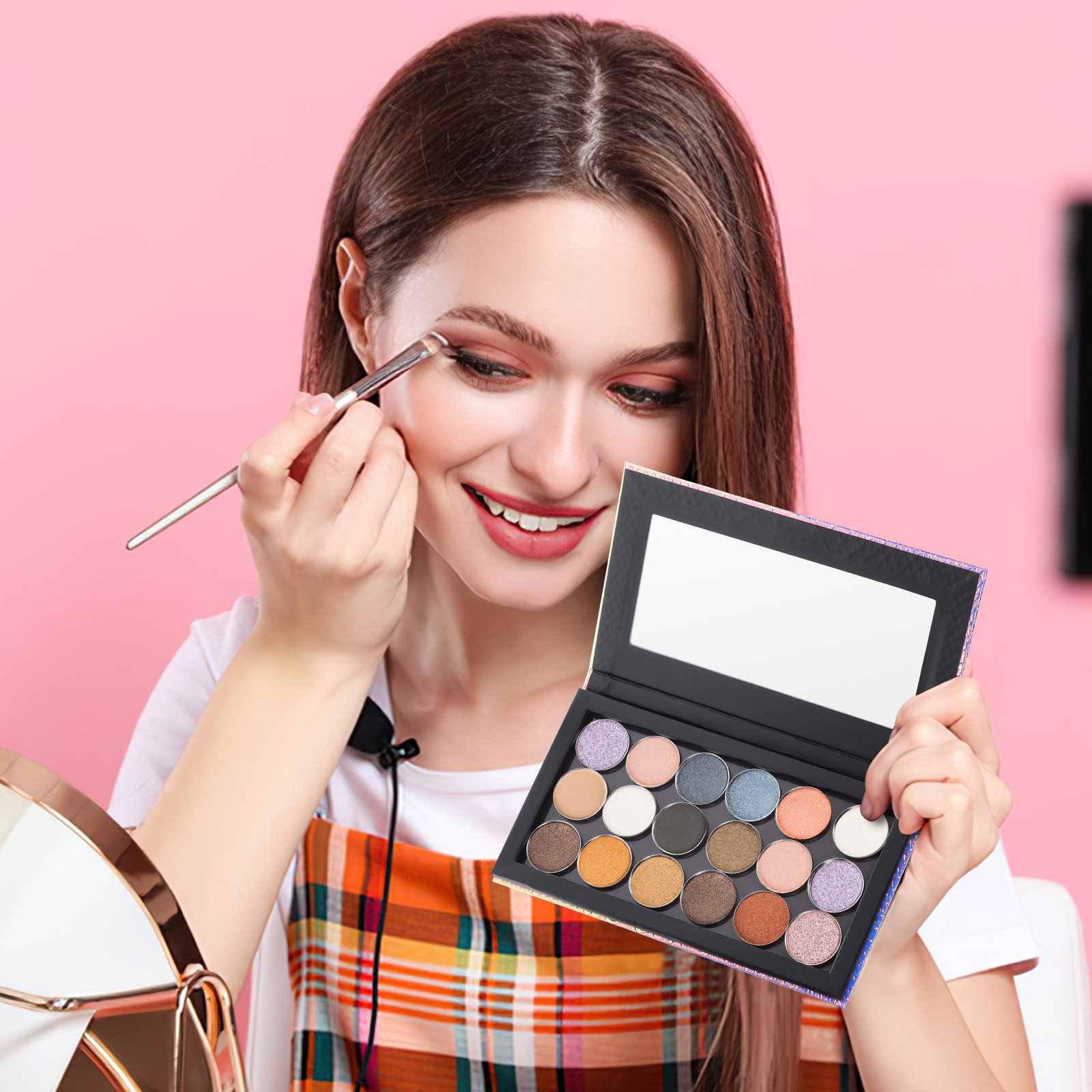 1Set Palet Rias Magnetik Desai - Eyeshadow Palette ulasan dan harga