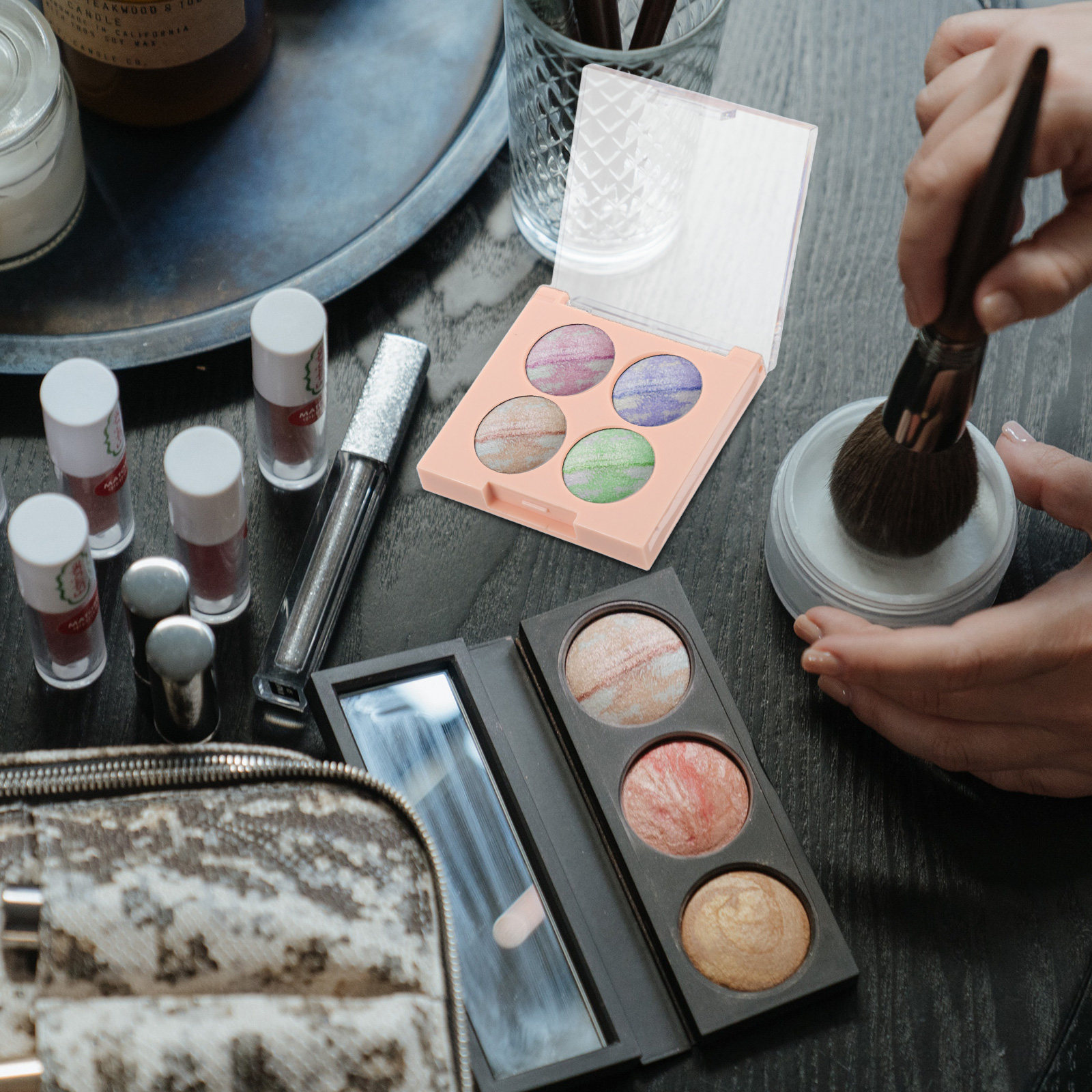 Wadah Kosmetik Palet Eyeshadow - Eyeshadow Palette ulasan dan harga