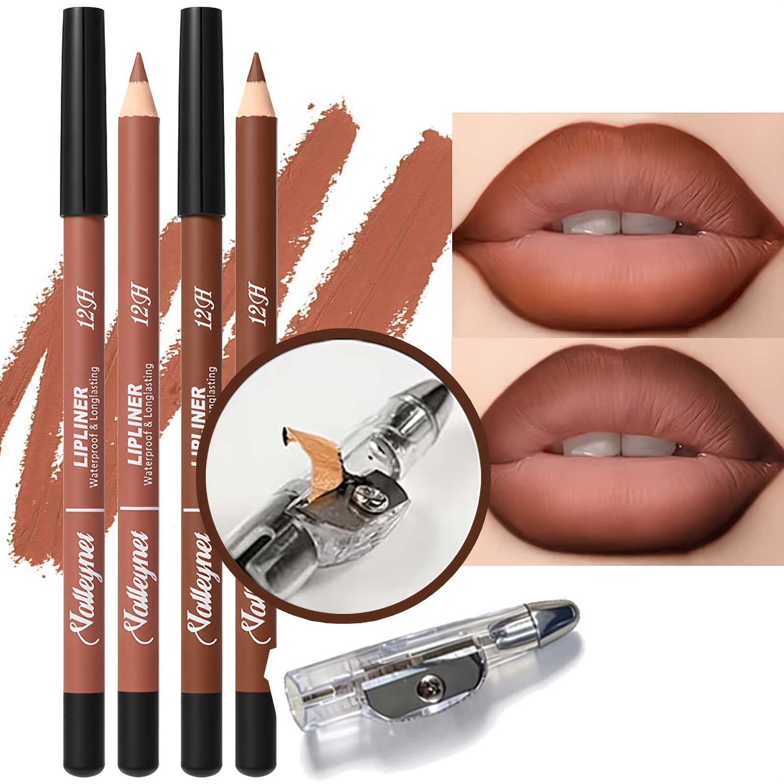 2 Pena Lipliner+1 Pengasah Pen - Lip Liner Pencil ulasan dan harga
