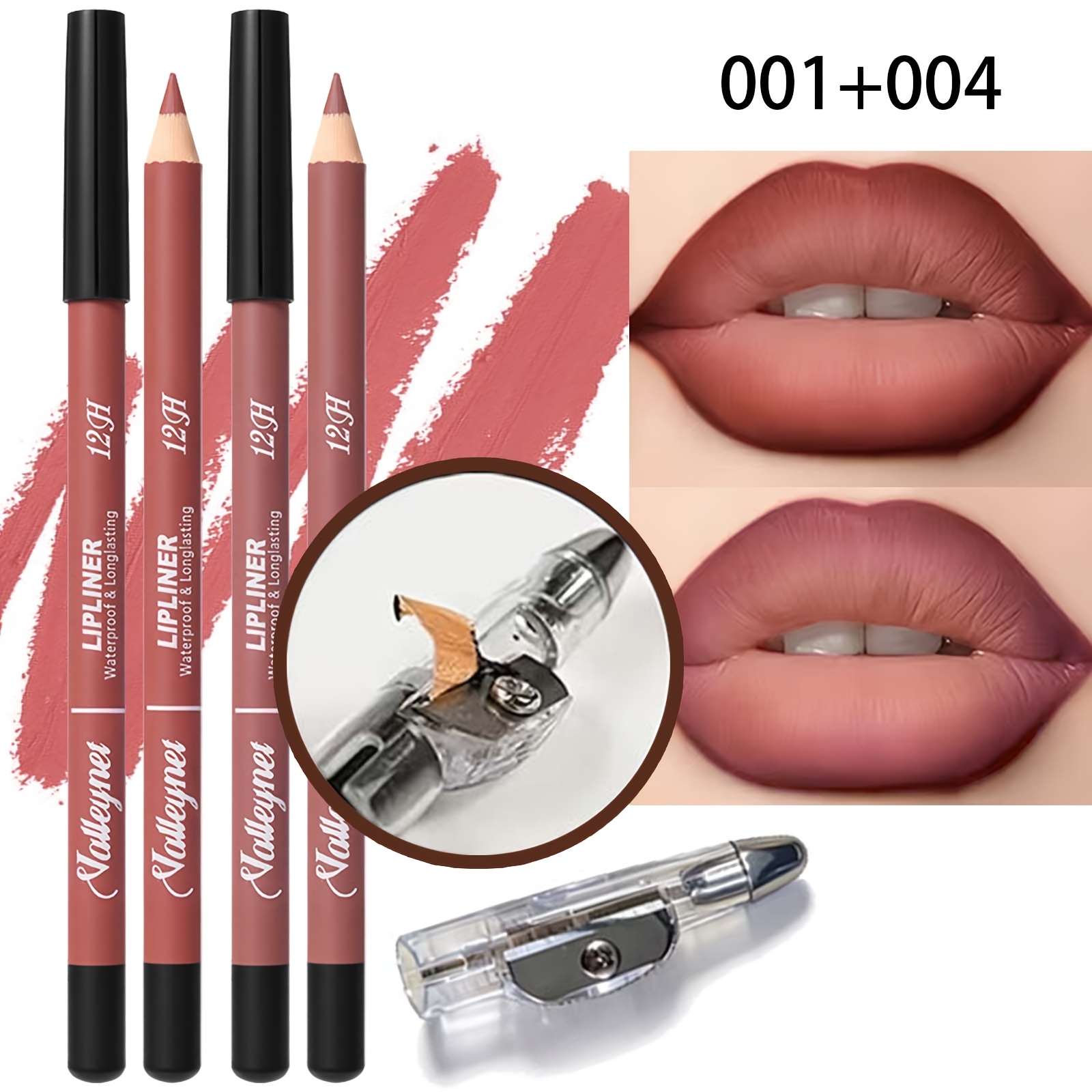 2 Pena Lipliner+1 Pengasah Pen - Lip Liner Pencil ulasan dan harga