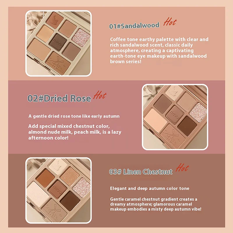 Palet Eyeshadow Delapan Warna  - Beauty Makeup Novo ulasan dan harga