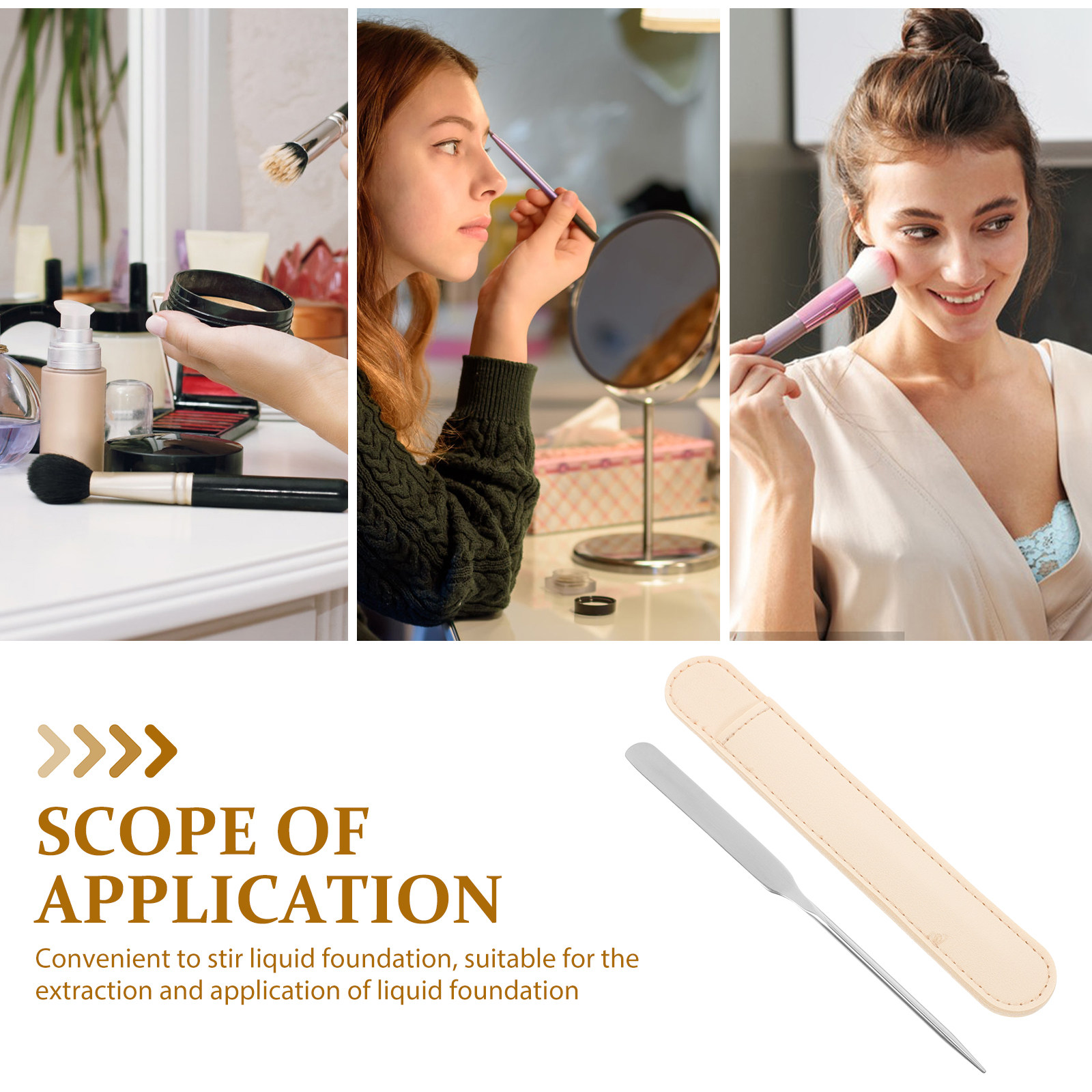 Spatula Pencampur Profesional  - Beauty Makeup Foundation ulasan dan harga