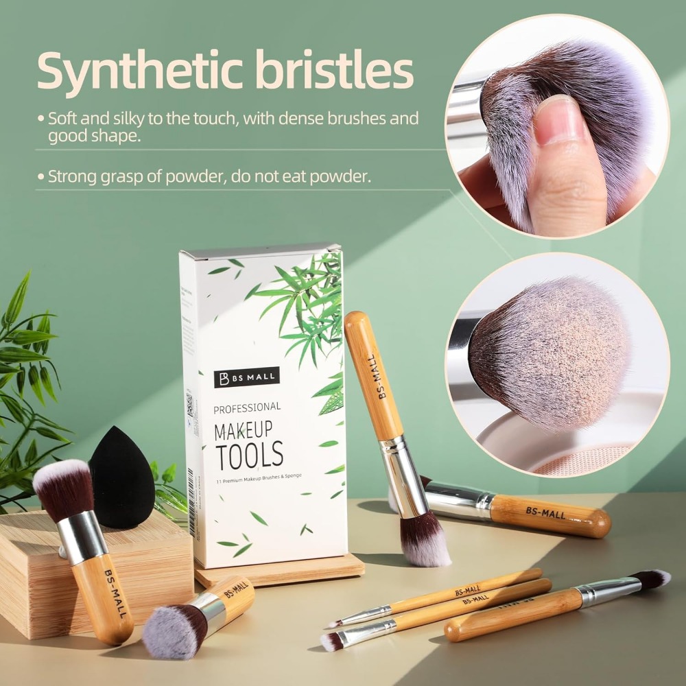BS-MALL Set Kuas Makeup 11 Bua - Beauty Makeup Foundation ulasan dan harga
