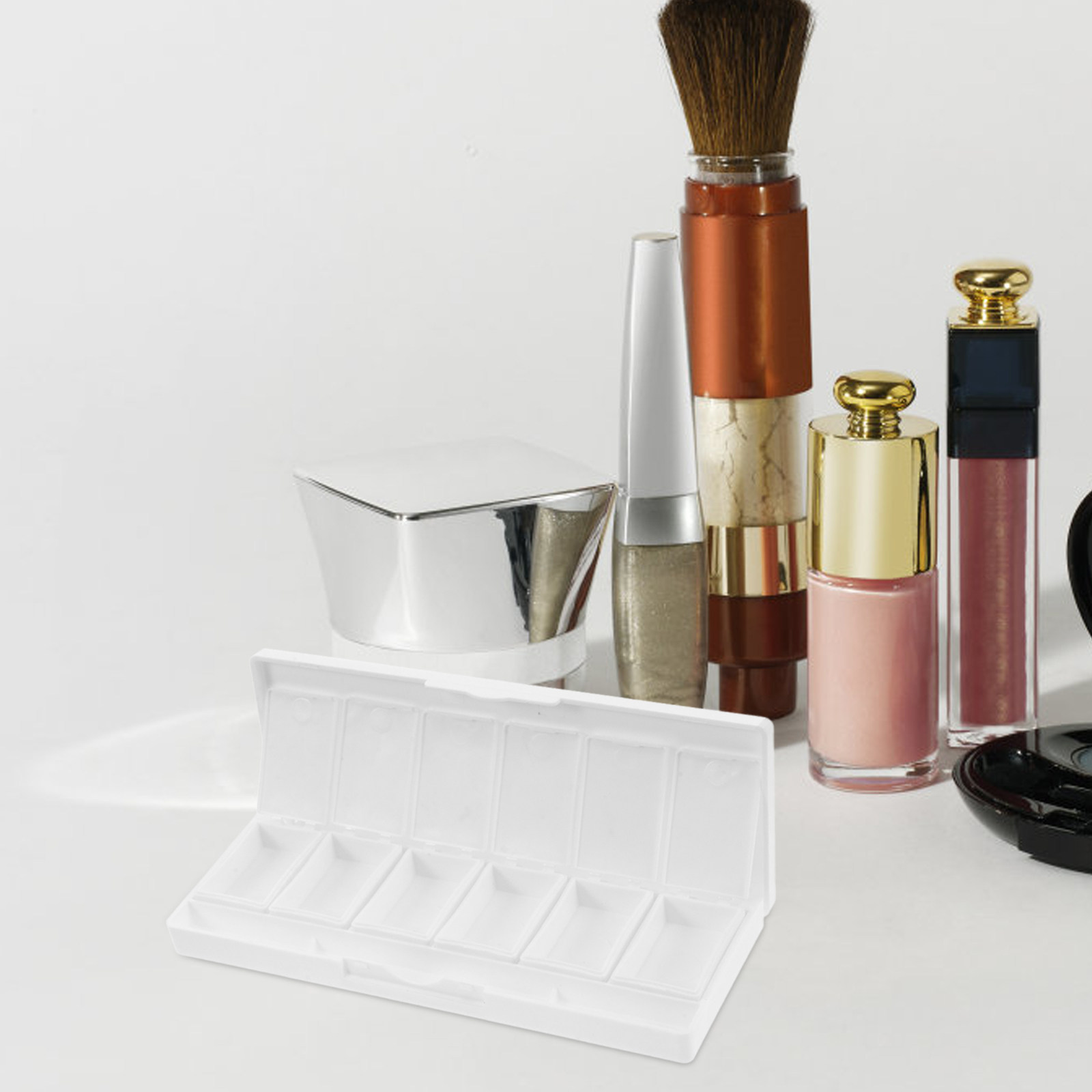 Palet Makeup Kosong 6 Slot den - Eyeshadow Palette ulasan dan harga