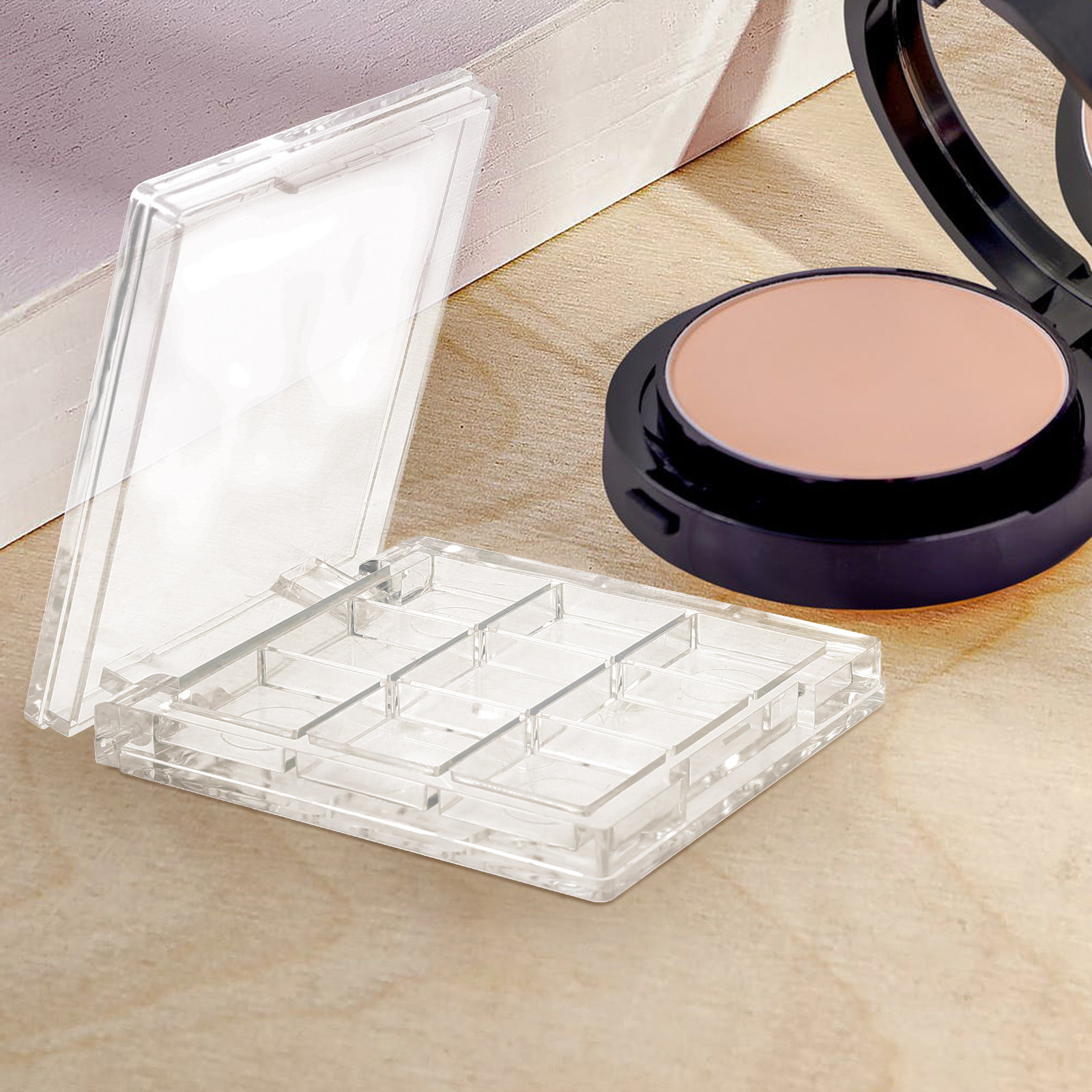 4Pcs Palet Eyeshadow Kosong Da - Eyeshadow Palette ulasan dan harga