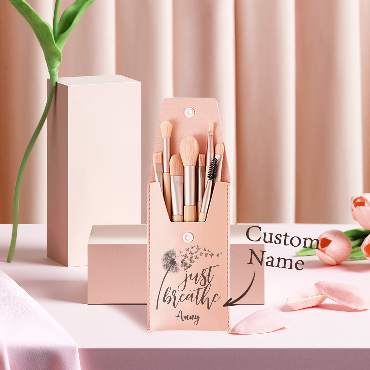 1 buah Kuas Rias Nama Kustom,  - Beauty Makeup Design ulasan dan harga