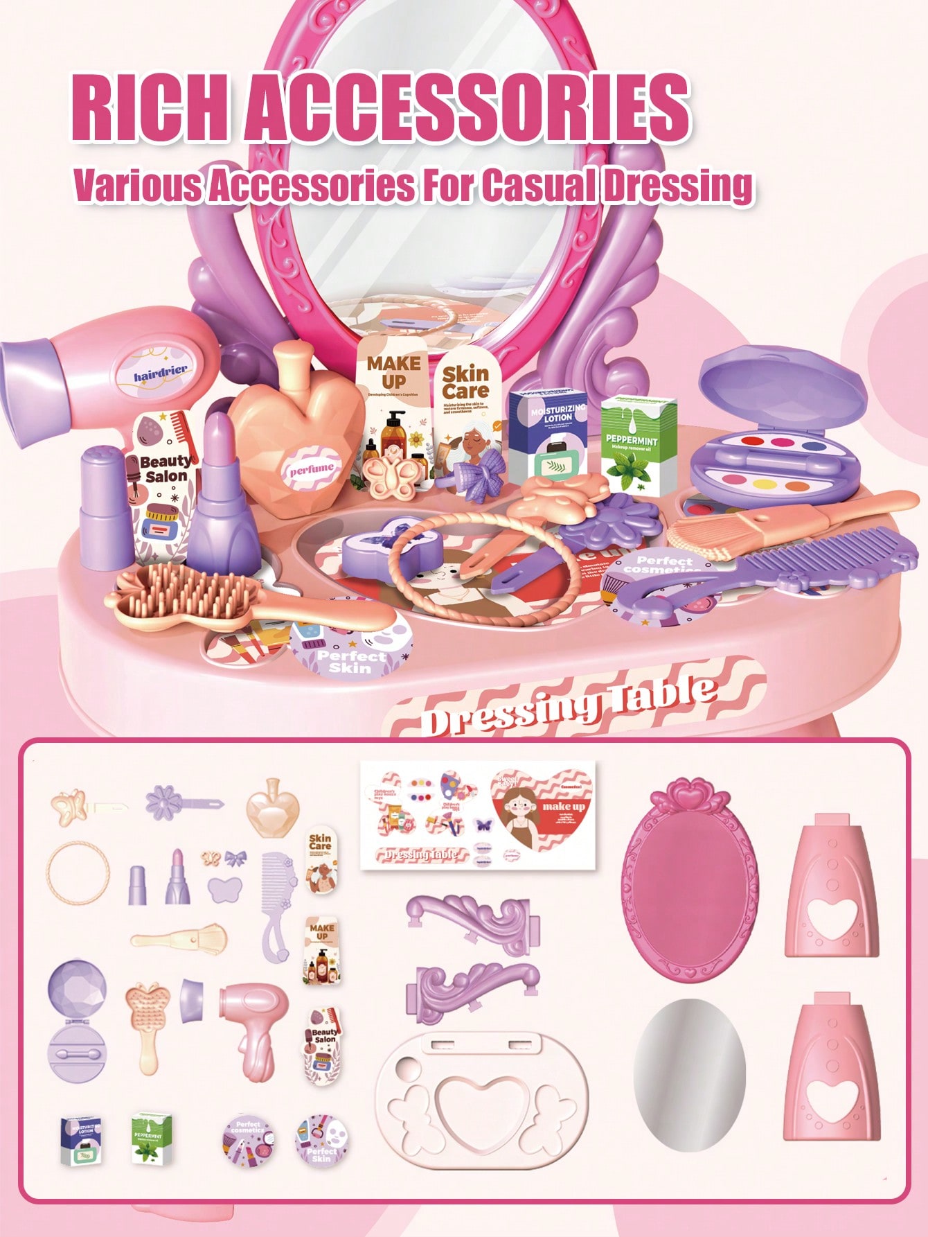 Set Mainan Meja Rias Putri Ana - Beauty Makeup For Kids ulasan dan harga