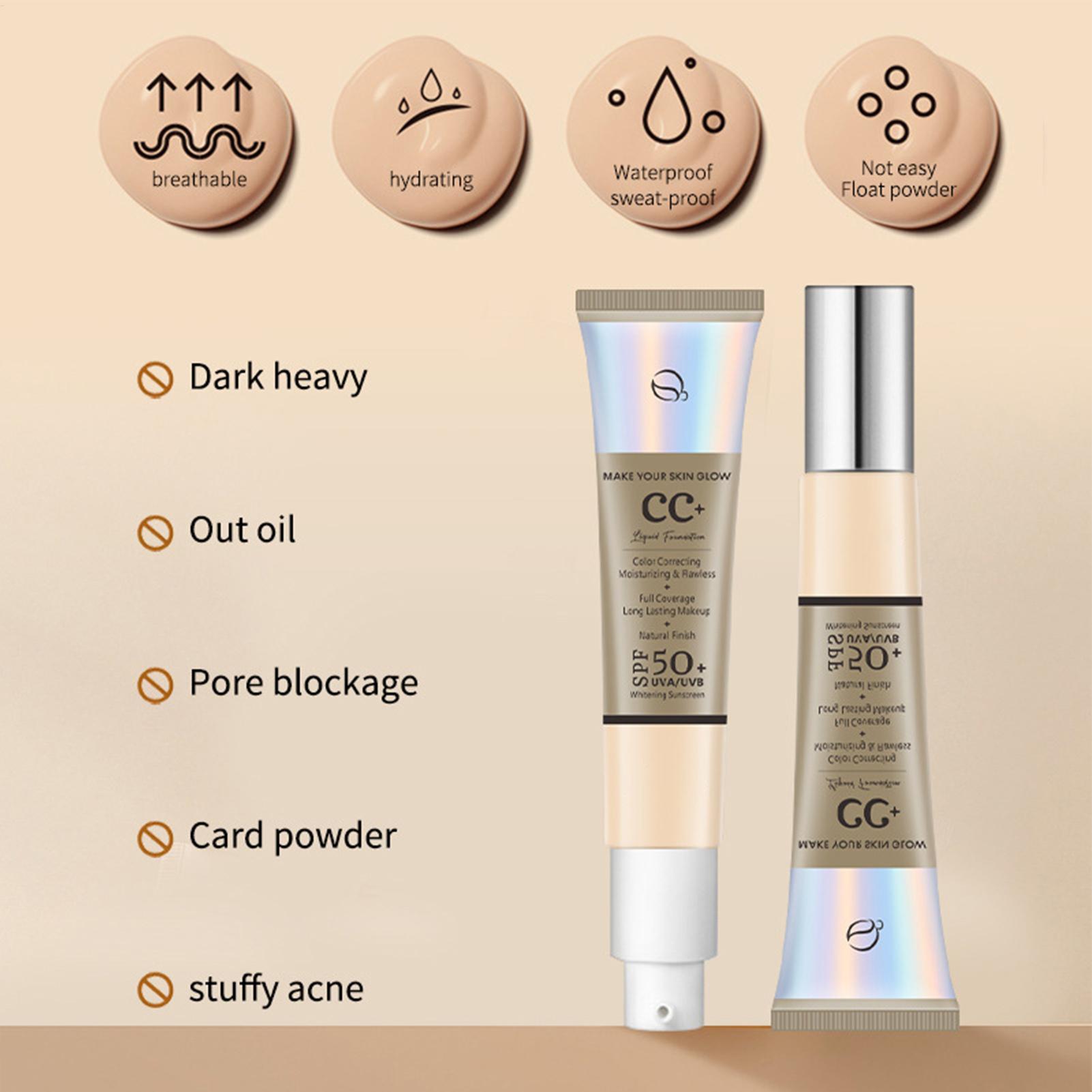 CC Cream Foundation SPF 50 Tab - Beauty Makeup Foundation ulasan dan harga