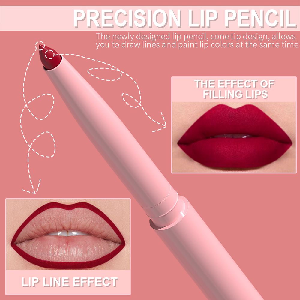 Set Pena Penggaris Bibir 6 Bua - Lip Liner Pencil ulasan dan harga
